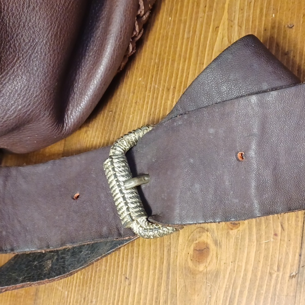 Leather Boho Backpack - image 6